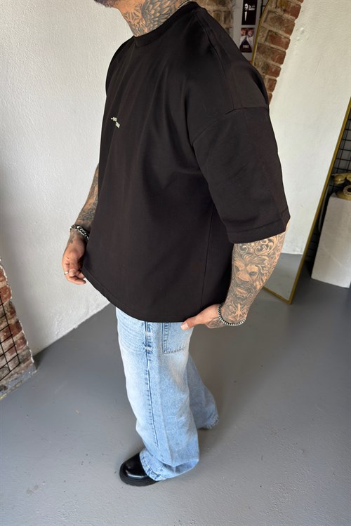 90 Oversize Siyah Tshirt