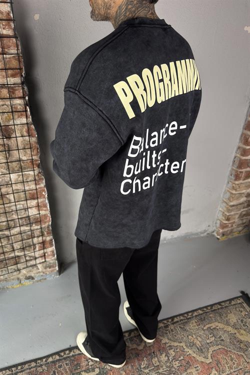 Acid Wash Oversize Sweatshirt