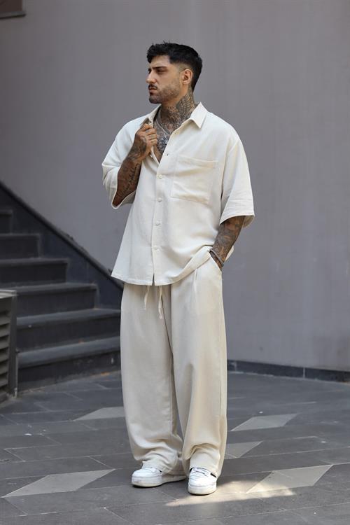 Açık Bej Oversize Takım