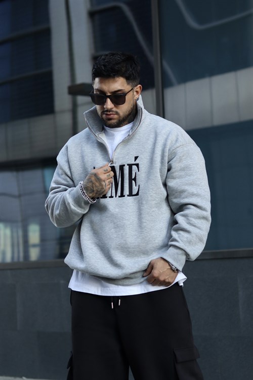 Aime oversize zip sweatshirt