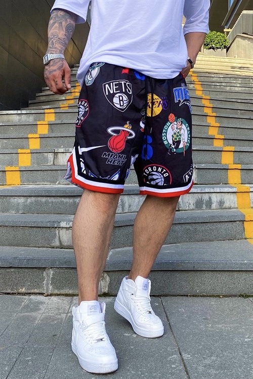 All star siyah nba şort