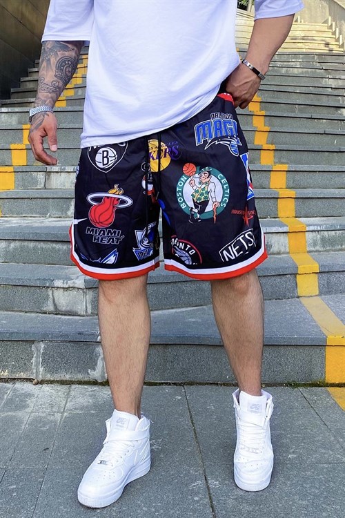 All star siyah nba şort
