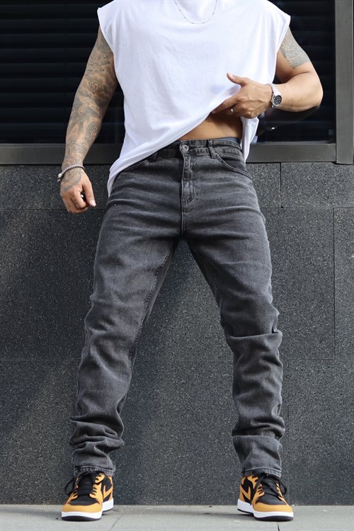 Antrasit regular fit pantolon