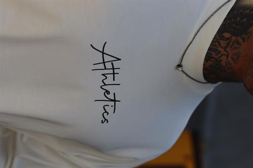 Atletics beyaz oversize tshirt