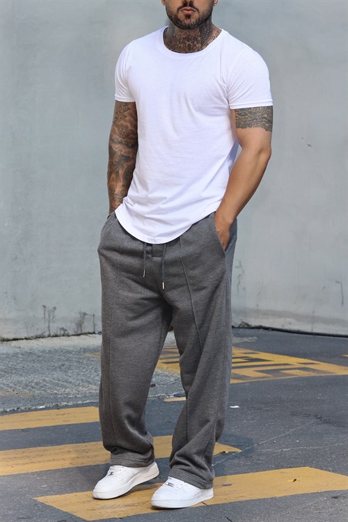 Baggy anthracite sweatpants