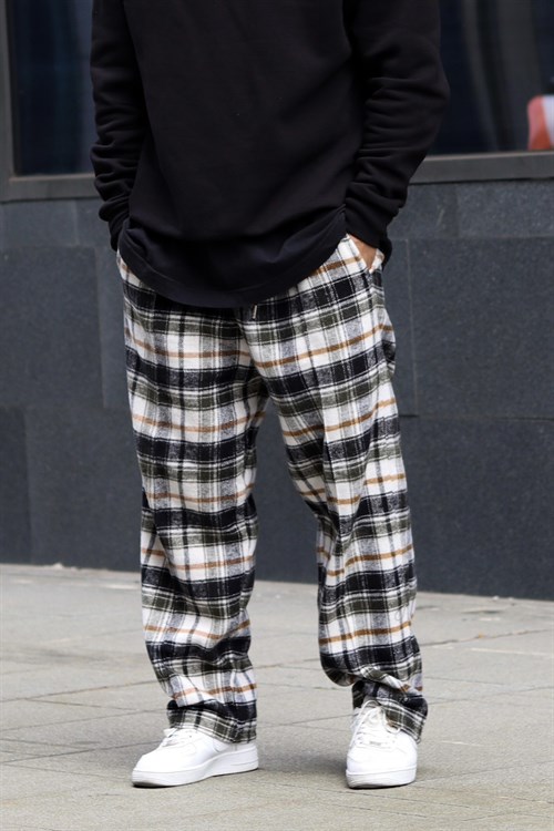 Baggy ekose pantolon