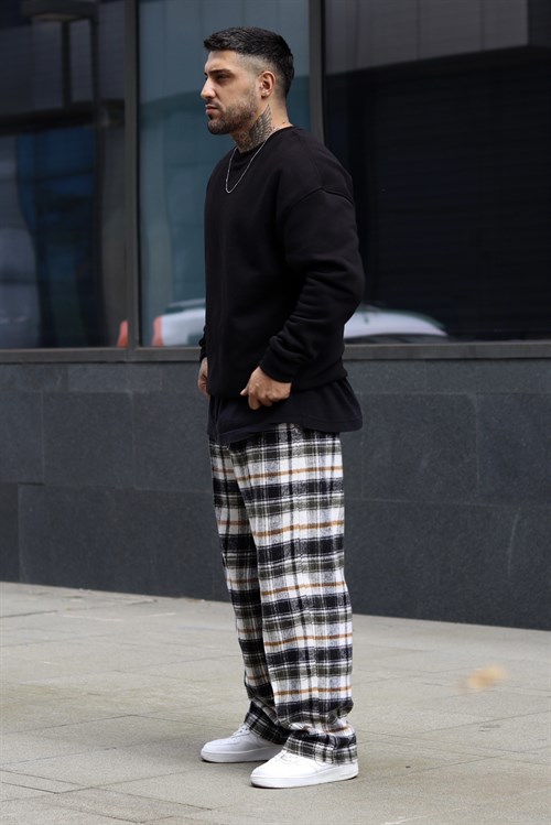 Baggy ekose pantolon