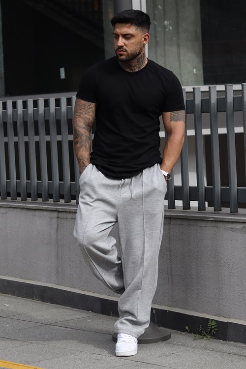 Baggy greymelange eşofman