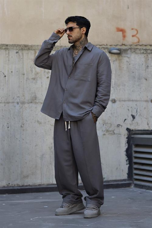 Basic Oversize Antrasit Gri Takım