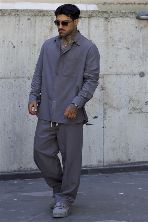 Basic Oversize Antrasit Gri Takım