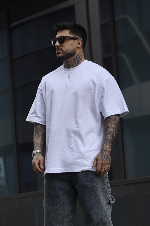 Basic oversize beyaz tshirt