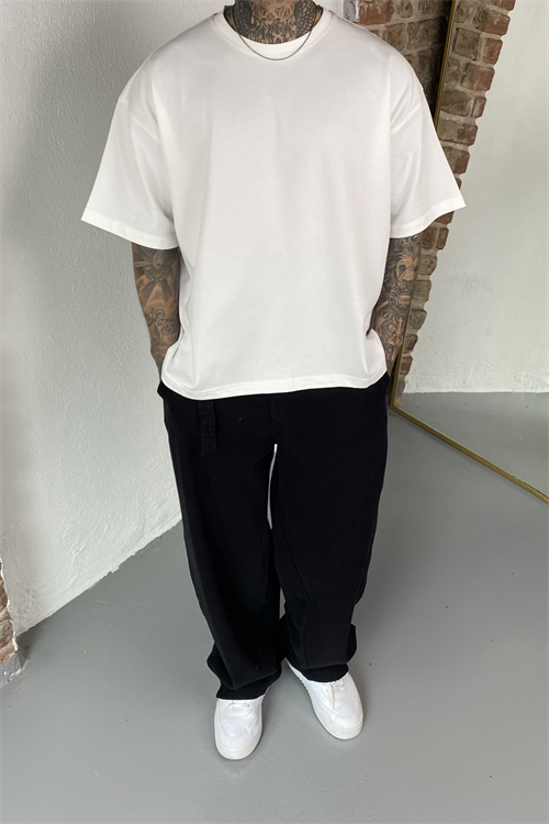 Basic Oversize Beyaz Tshirt