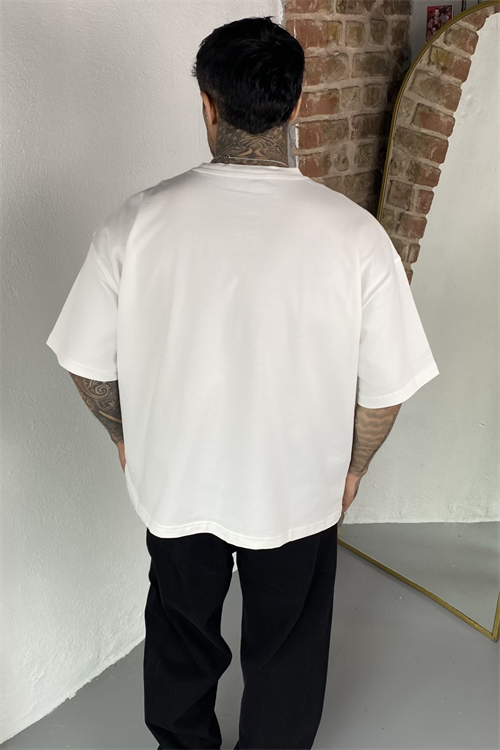 Basic Oversize Beyaz Tshirt
