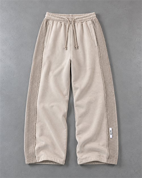 Beige Washed Baggy Eşofman