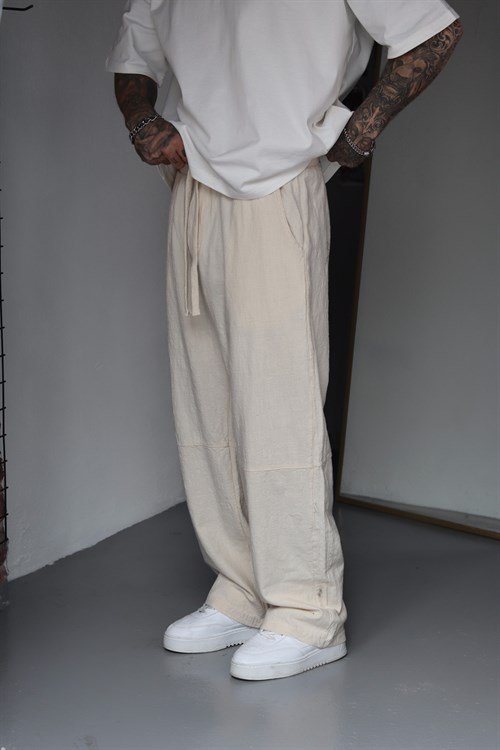Bej Baggy Eşofman