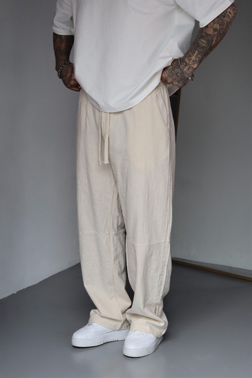 Bej Baggy Eşofman