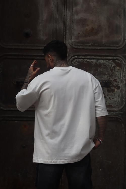 Beyaz usc oversize tshirt