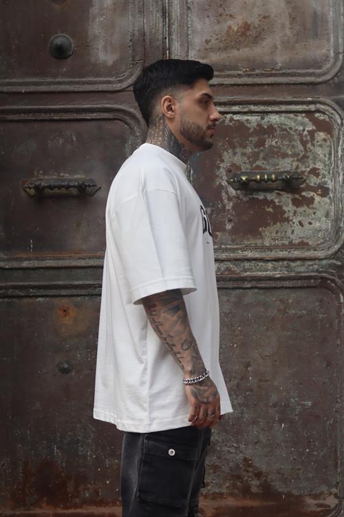 Beyaz usc oversize tshirt
