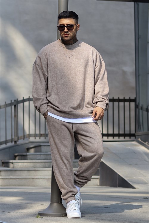 Bisklet yaka oversize takım