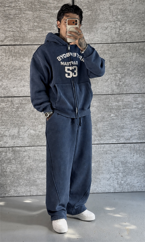Blue Washed Oversize Takım
