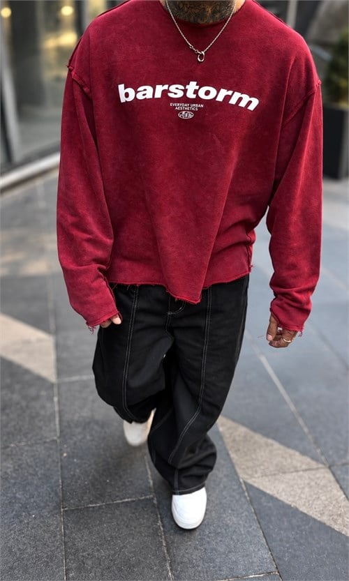 Bordo Boxy Fit Sweatshirt