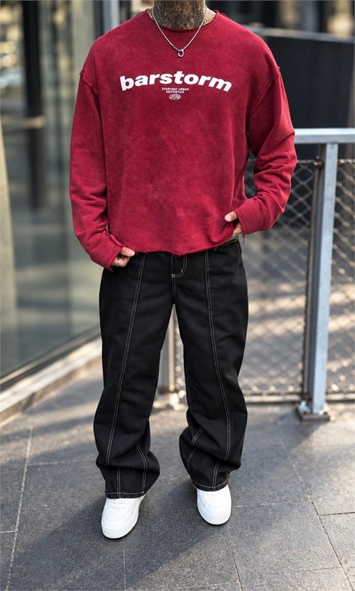 Bordo Boxy Fit Sweatshirt