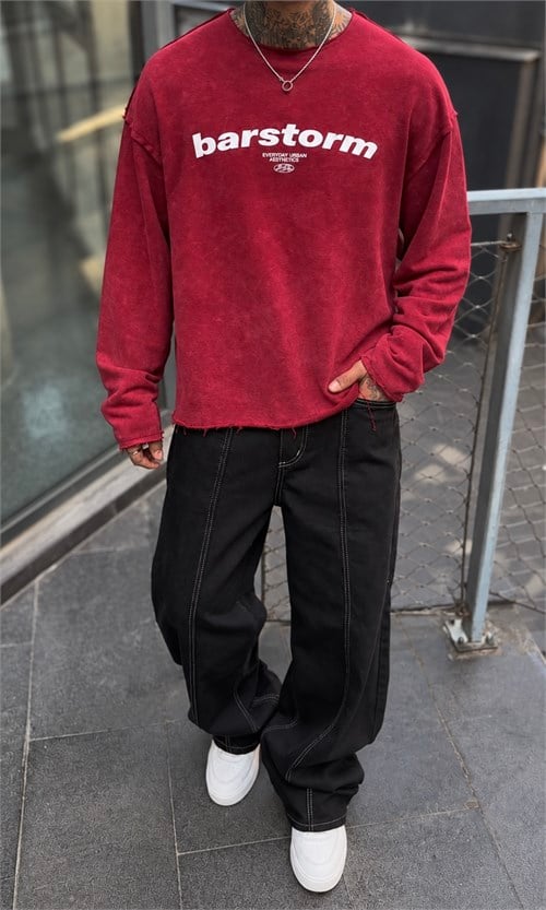 Bordo Boxy Fit Sweatshirt