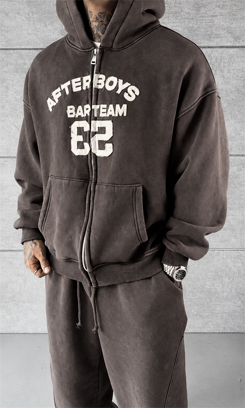 Brown Washed Oversize Takım