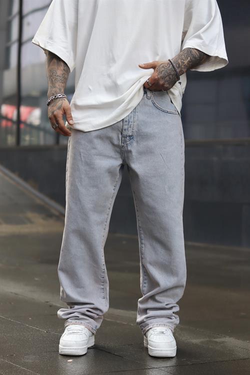 Buz mavi baggy pantolon