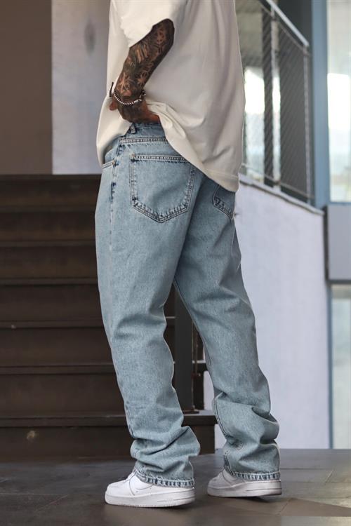Buz mavi baggy pantolon