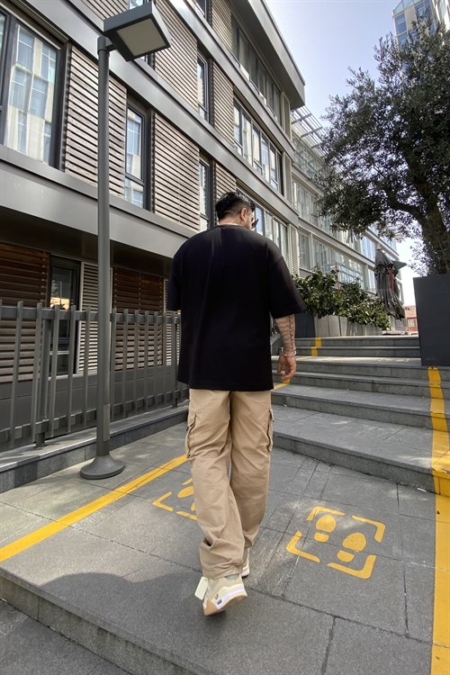 Cargo losse fit pants sand