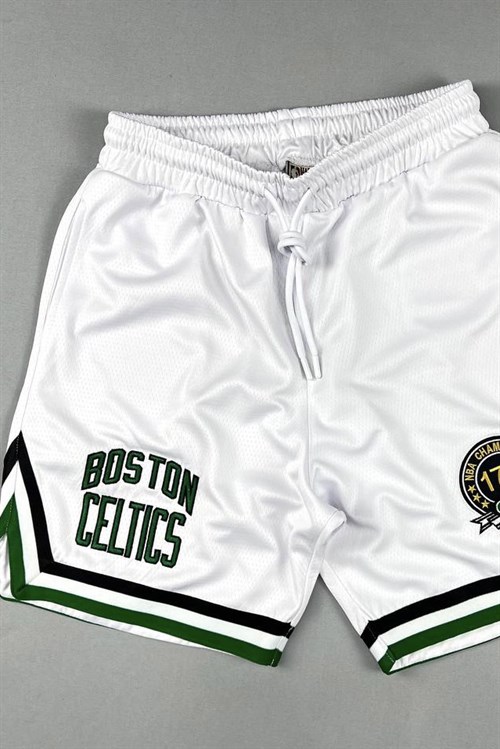 Celtics beyaz basketball şort