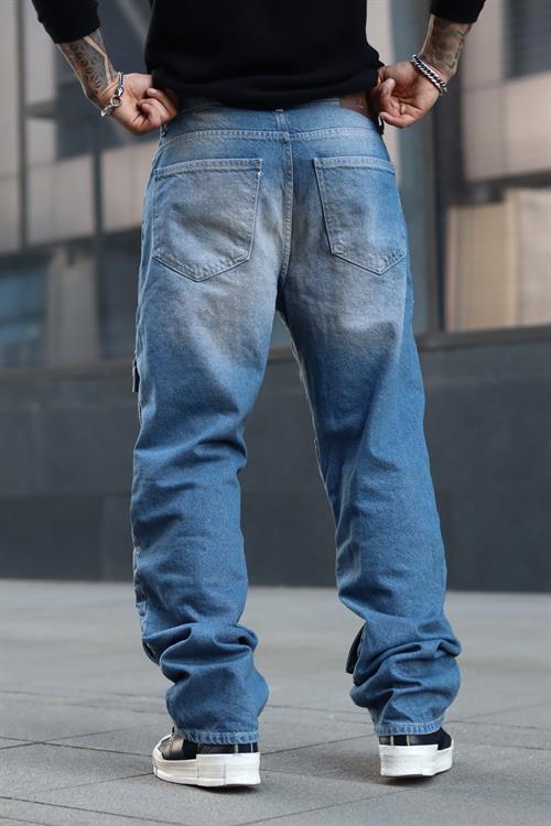 Çift renk cepli baggy pantolon