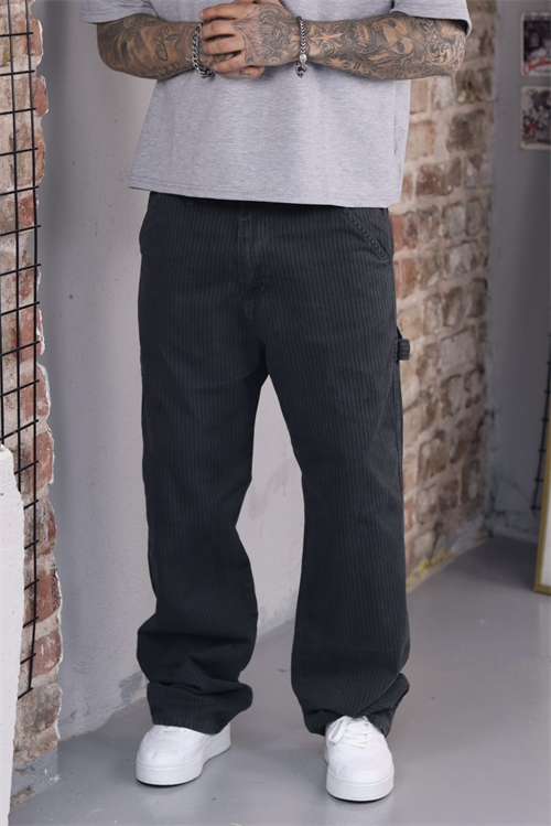 Çizgili Baggy Pantolon