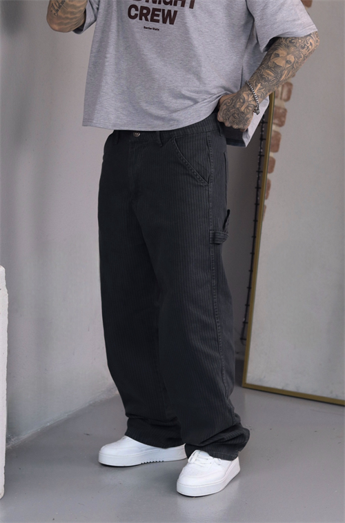Çizgili Baggy Pantolon