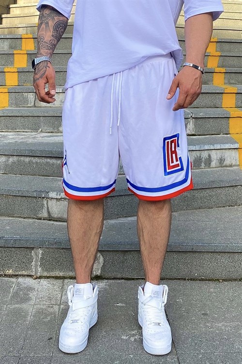 Clippers beyaz bball şort