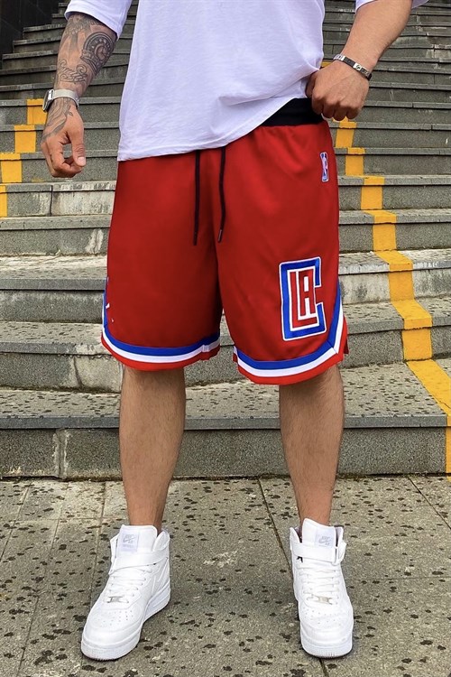 Clippers kırmızı bball şort