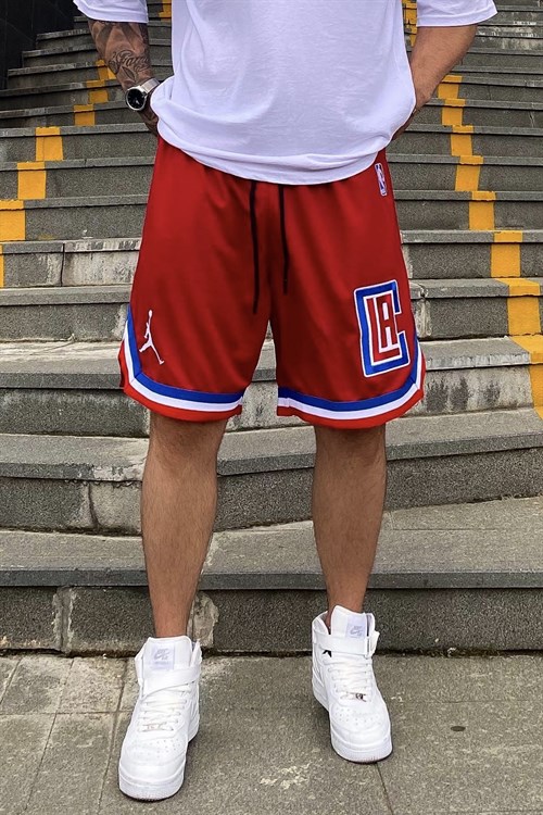 Clippers kırmızı bball şort