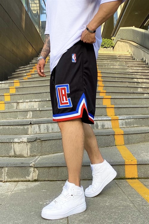 Clippers siyah bball şort