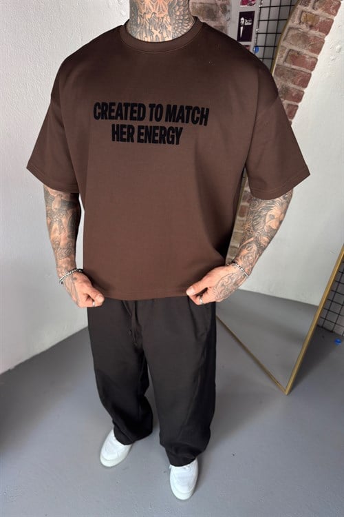 Created To Match Her Energy Oversize Tshirt