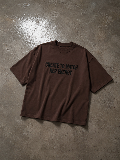 Created To Match Her Energy Oversize Tshirt