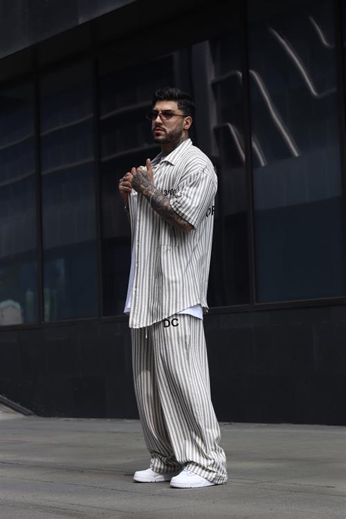 DC oversize gömlek sweatpants takım