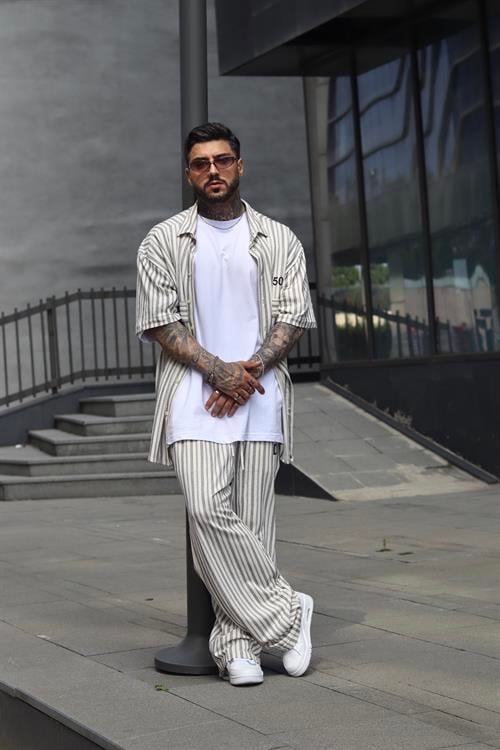 DC oversize gömlek sweatpants takım