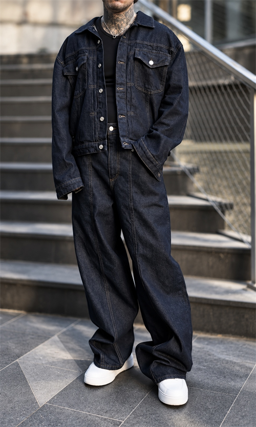 Deep İndigo Denim Set