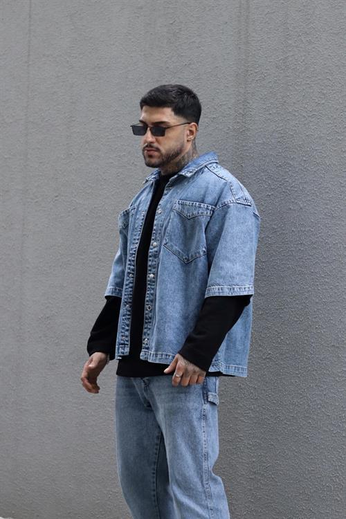 Denim kot gömlek