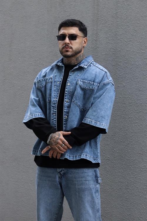 Denim kot gömlek