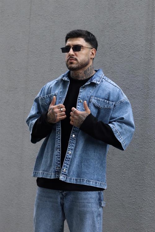 Denim kot gömlek