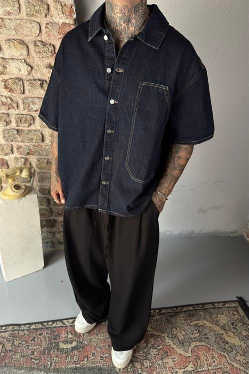 Denim regular fit gömlek