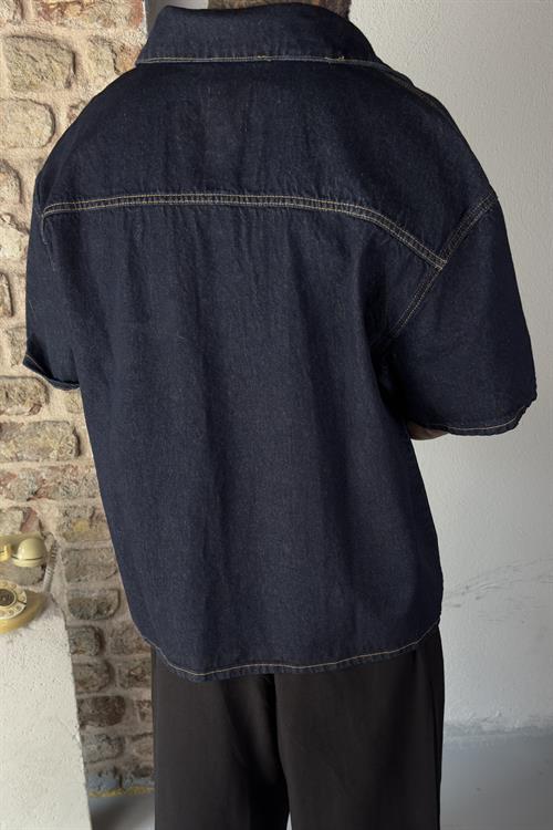 Denim regular fit gömlek