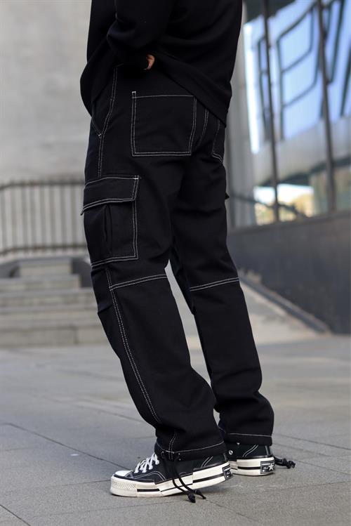 Dikiş detaylı kargo pantolon